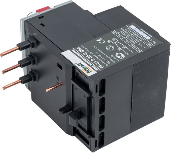 Тепловое реле перегрузки Dekraft РТ03-09-18-0.35A-0.50A 23104DEK