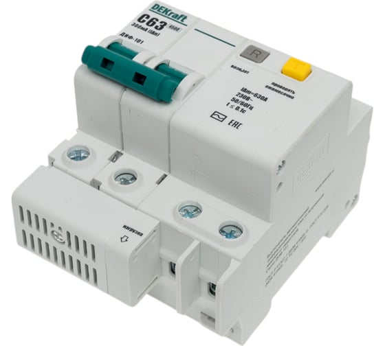 Дифференциальный автомат Dekraft ДИФ101-2P-063A-300-C 15042DEK