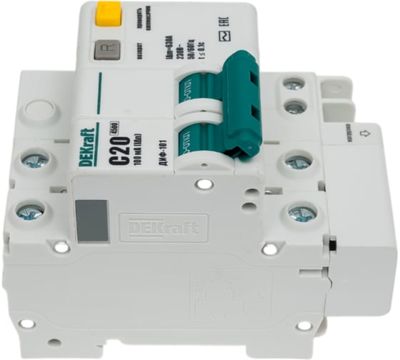 Дифференциальный автомат Dekraft ДИФ101-2Р-020А-100-C 15012DEK