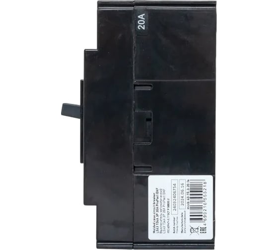 Автоматический выключатель EKF ProPact LS63 15кА, 3P, 20А mccb-63-15-3-20-ls