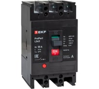 Автоматический выключатель EKF ProPact LS63 15кА, 3P, 50А mccb-63-15-3-50-ls
