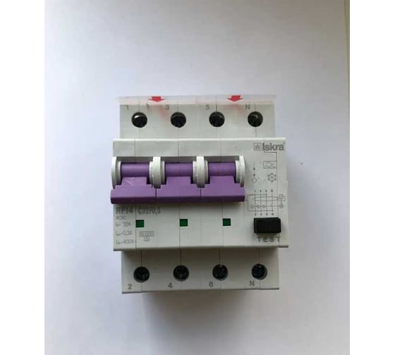 Дифференциальный автомат Iskra RFI4-C-32/0.03 УТ-00019763