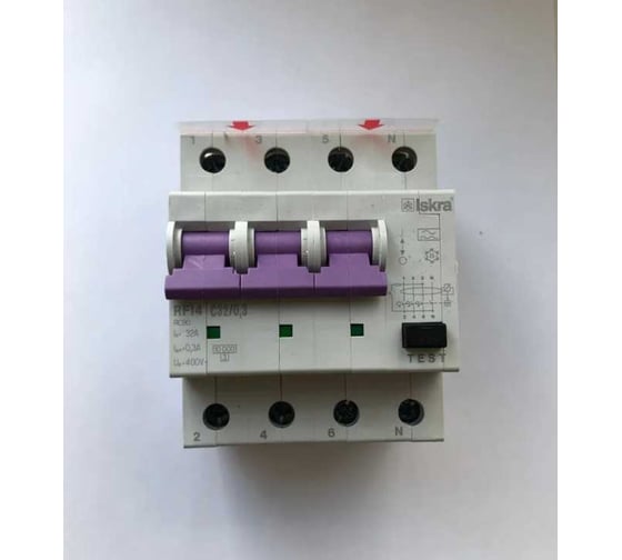 Дифференциальный автомат Iskra RFI4-C-32/0.3 УТ-00019764