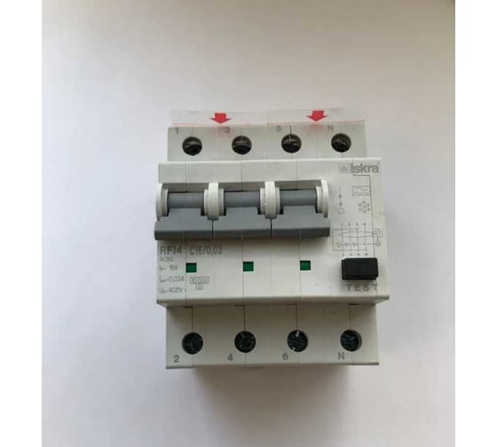 Дифференциальный автомат Iskra RFI4-C-16/0.3 УТ-00019761