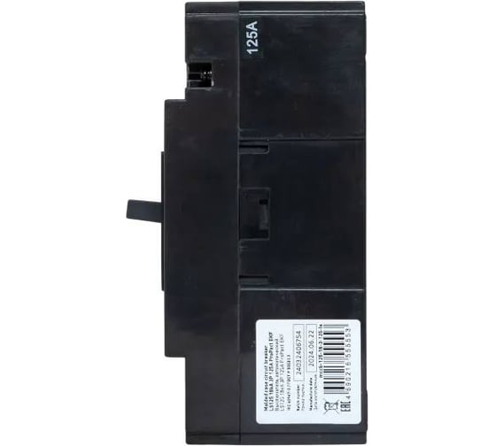 Автоматический выключатель EKF LS125 18кА 3P 100А ProPact mccb-125-18-3-100-ls