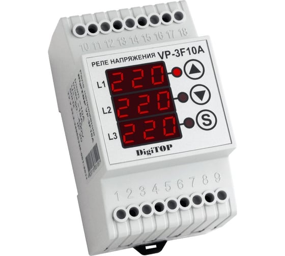 Реле напряжения DigiTOP Vp-3F10A