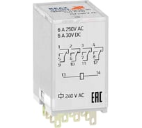 Реле промежуточное КЭАЗ OptiRel G RP55-34-240-6-CO/TIL 281117