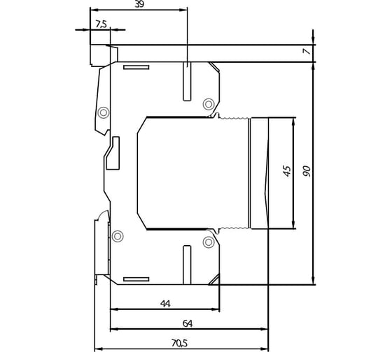 Ограничитель импульсных перенапряжений КЭАЗ (УЗИП) OptiDin OM-II-3-280/40 114296