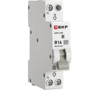 Автоматический выключатель дифференциального тока EKF АВДТ-63N 1P+N 16А 10мА характеристика B тип A электронный 6кА PROXIMA D63N26EA16B10