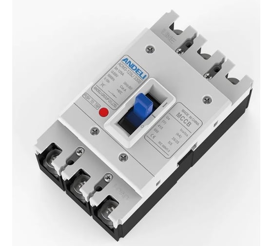 Автоматический выключатель ANDELI ADM3-125L/3P 125A 30kA артикул ADL06-082