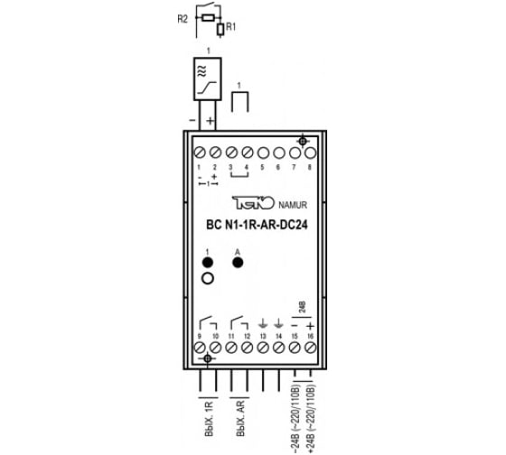 Блок сопряжения ТЕКО BC N1-1R-AR-DC24-C 00-00022122