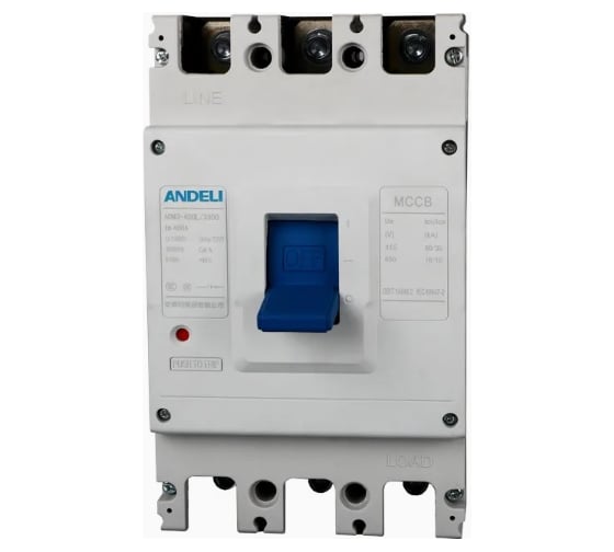 Автоматический выключатель ANDELI ADM3-400L/3P 400A 50kA артикул ADL06-193