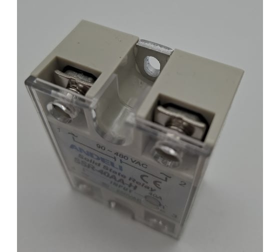 Твердотельное реле ANDELI SSR-40AA-H 40A Управляющее напряжение 80-250V AC 90-480V AC артикул ADL09-255