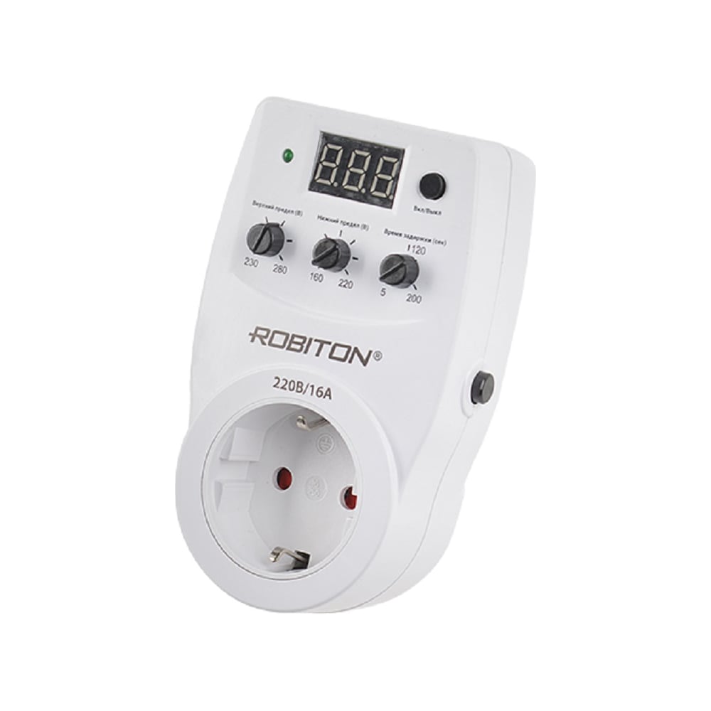 Реле напряжения в розетку отзывы Реле контроля напряжения Robiton РН-2 BL1 16581 - выгодная цена, отзывы, характе