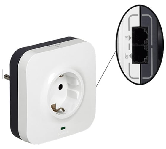 Разъем 2К+З, 2xRJ45 с УЗИП Legrand 694670