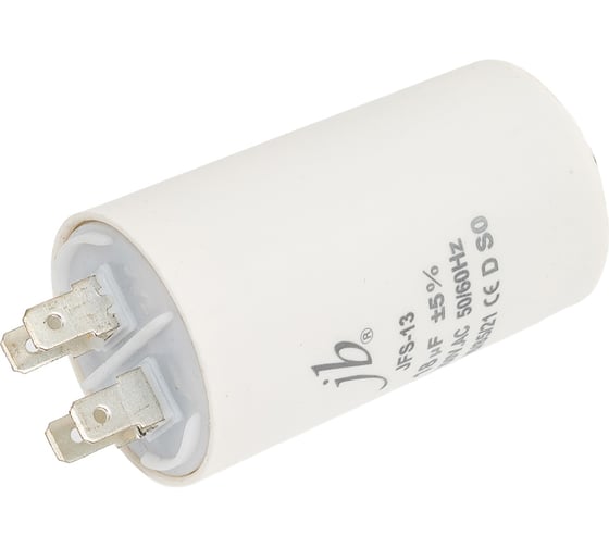 Конденсатор пусковой JB Capacitors , 18мкФ, 450В, 40х71, JFS-13 (CBB60-E) (клеммы+болт), JFS13A6186J000000B-318