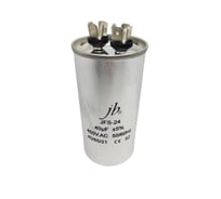 Конденсатор пусковой JB Capacitors 40мкФ, 450В, 50х110, JFS-24 (CBB65) Алюминевый корпус (клеммы), JFS24A6406J000000B-325