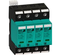 Ограничитель импульсных перенапряжений (УЗИП) КЭАЗ OptiDin OM-II-4-280/40/RS 114309