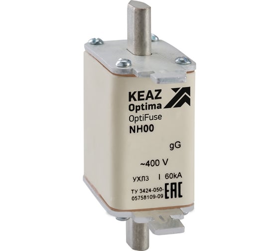 Вставка плавкая КЭАЗ OptiFuse NH00-100-400AC-0-gG-УХЛ3 144617