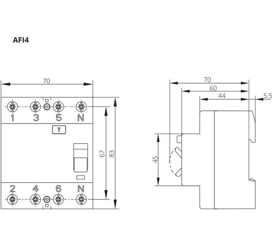 Устройство защитного отключения Iskra AFI4-25/0.03 УТ-00019661