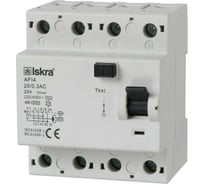 УЗО iskra устройство защитного отключения AFI4-25/0.3 УТ-00019662
