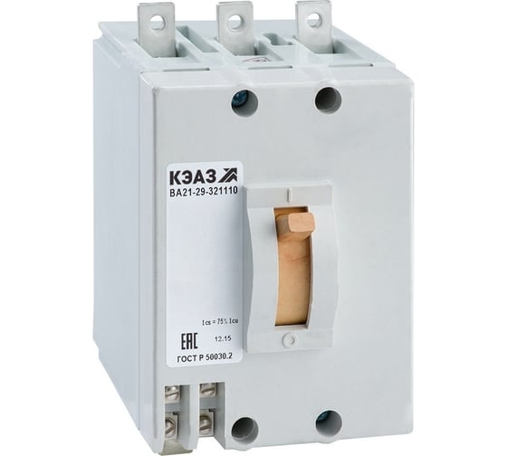 Выключатель автоматический КЭАЗ ВА21-29-342810-63А-12Iн-400AC-НР24AC/DC-У3- 100956 1