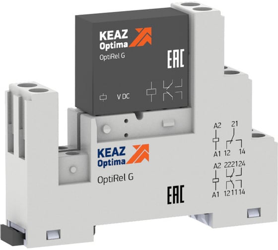 Релейный модуль КЭАЗ OptiRel G RM48-52-12D-10-V-CO 10 шт 281001 1