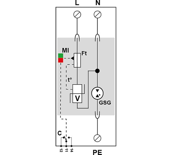 Устройство защиты от импульсных перенапряжений CITEL DAC15CS-11-150 821620121