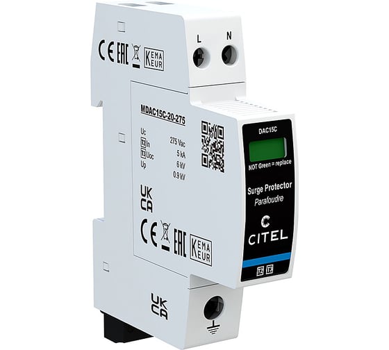 Устройство защиты от импульсных перенапряжений CITEL DAC15CS-20-275 821610221 1