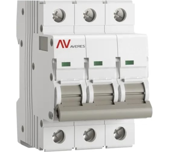 Выключатель автоматический EKF AV-10 3P 50A (K) 10kA AVERES mcb10-3-50K-av