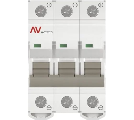 Выключатель автоматический EKF AV-10 DC 3P 2A (L) 10kA AVERES mcb10-DC-3-02L-av