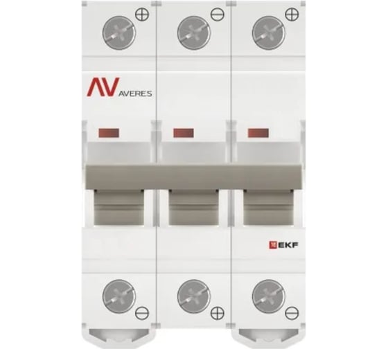 Выключатель автоматический EKF AV-10 DC 3P 2A (L) 10kA AVERES mcb10-DC-3-02L-av