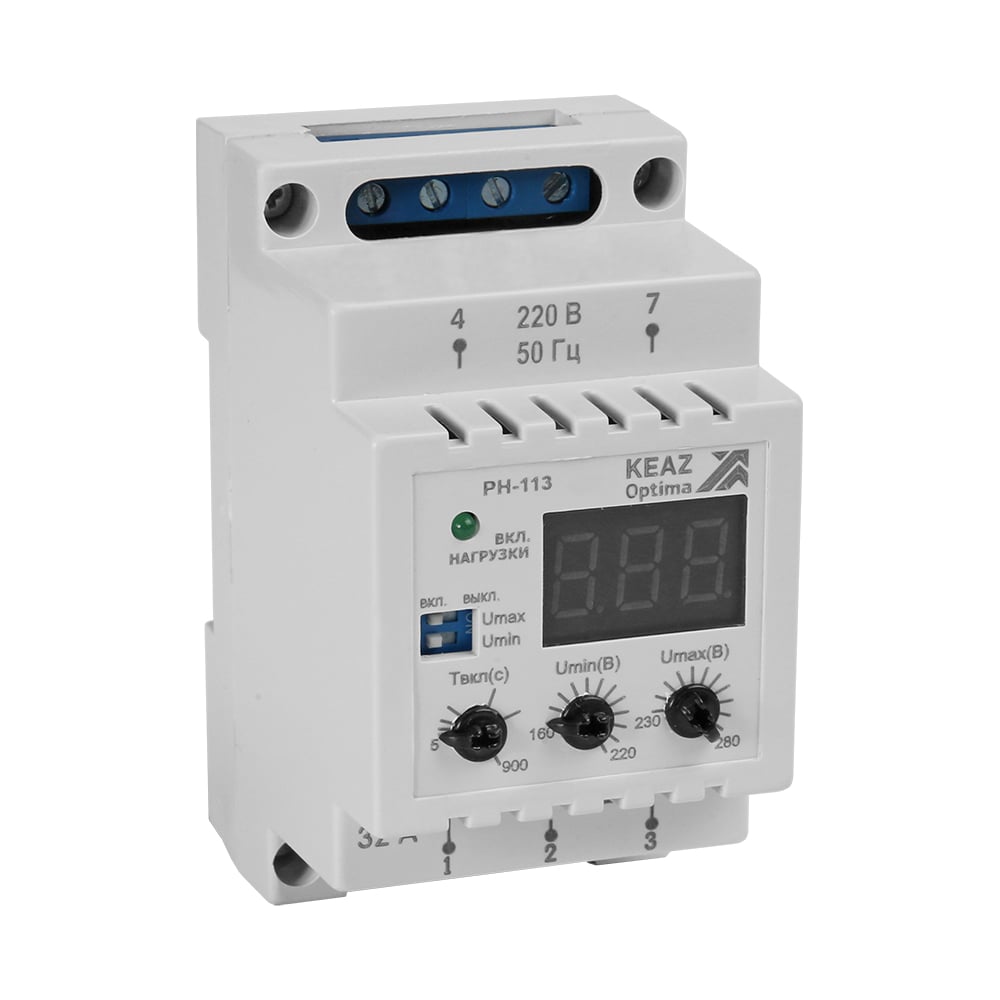 Реле напряжения КЭАЗ OptiDin РН-113-УХЛ3.1 114058 - выгодная цена ...