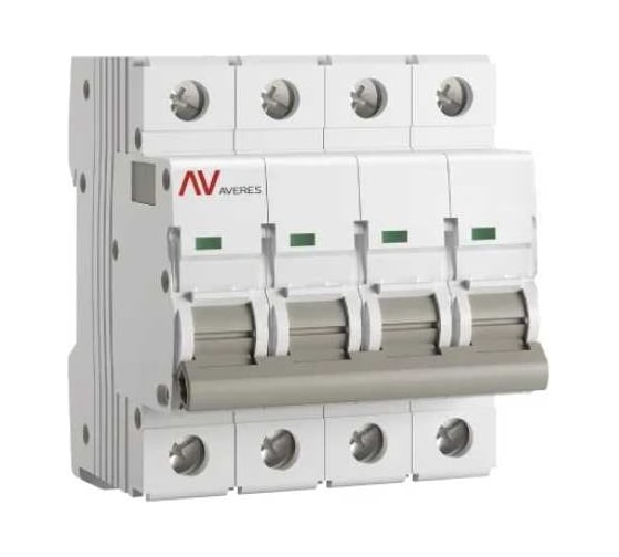 Выключатель автоматический EKF AV-10 DC 4P 2A (K) 10kA AVERES mcb10-DC-4-02K-av