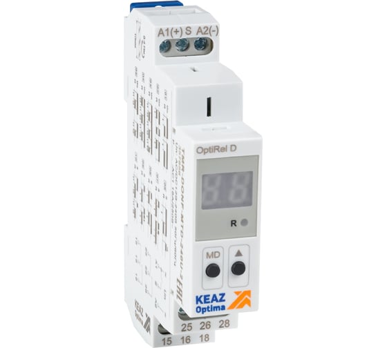 Реле времени КЭАЗ OptiRel D TMR-DONF-MTD-240U-2 цифровое 16А 2СО 12-230АС/DC 357856 1