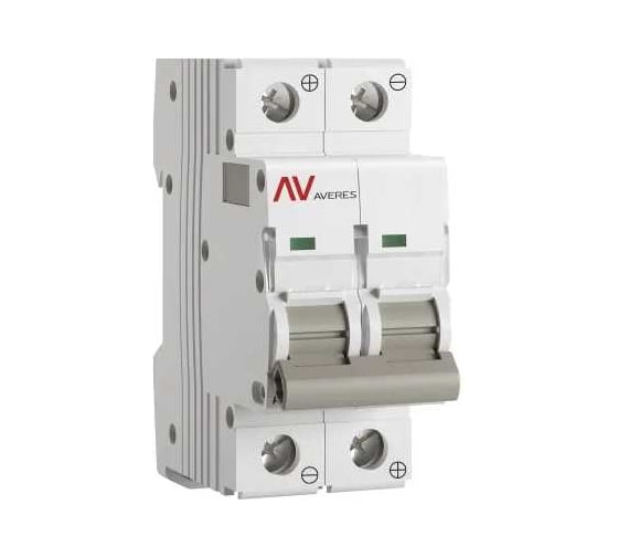 Выключатель автоматический EKF AV-6 DC 2P 1A (K) 6kA AVERES mcb6-DC-2-01K-av 1