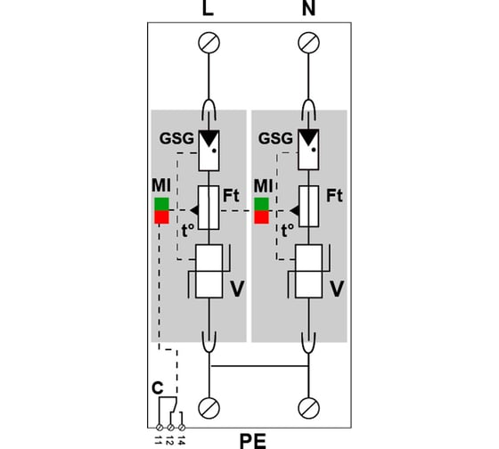УЗИП Citel тип 1+2+3 DAC1-13VGS-20-275 821730222