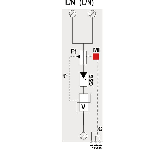 Устройства защиты от импульсных перенапряжений CITEL тип 1+2+3 DACN1-25VGS-10-440 29221022