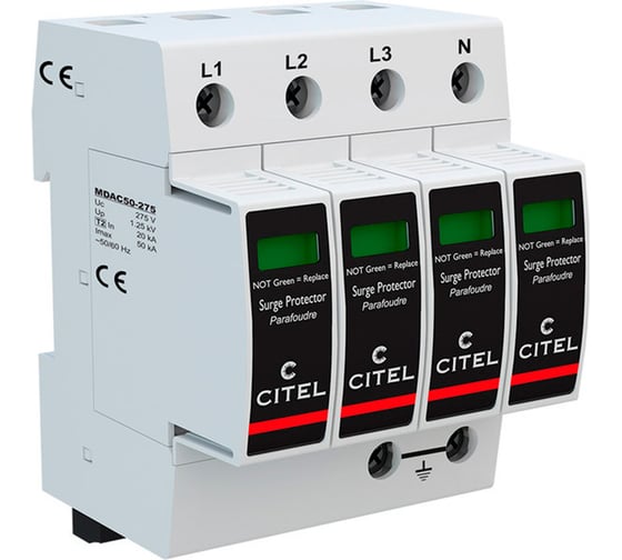 Устройства защиты от импульсных перенапряжений CITEL тип 2 DAC50S-40-275 821110224 1