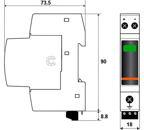 Устройства защиты от импульсных перенапряжений CITEL тип 2 DC DDC40CS-20-125 828410621
