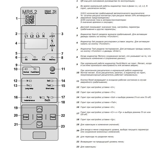 Выключатель автоматический КЭАЗ OptiMat A-1000-S1-3P-50-F-MR5.2-B-C2200-M2-P04-S2-06 366252