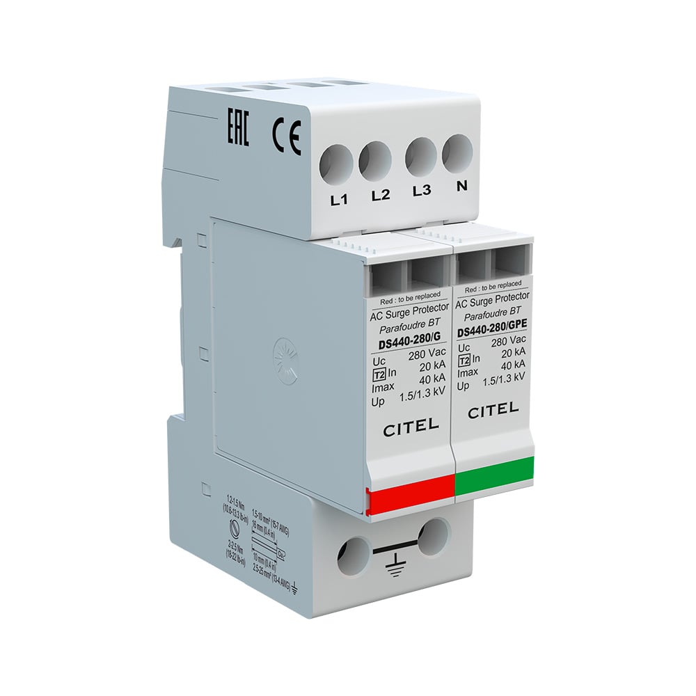Устройство защиты от импульсных перенапряжений CITEL УЗИП тип 2 DS440 ...