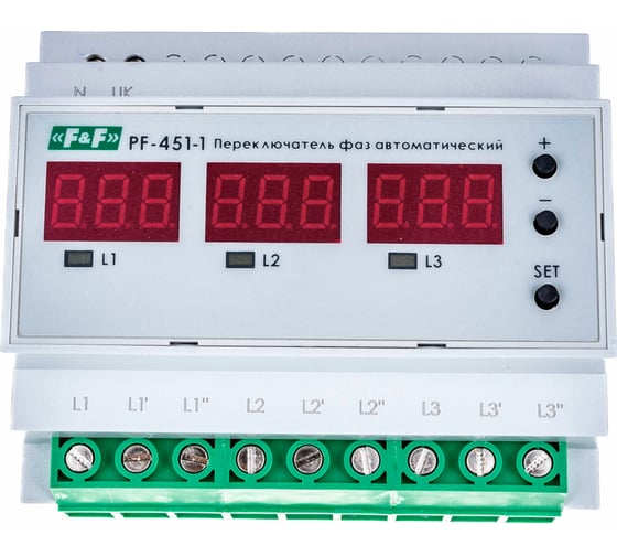 Переключатель фаз Евроавтоматика F&F PF-451-1 EA04.005.005