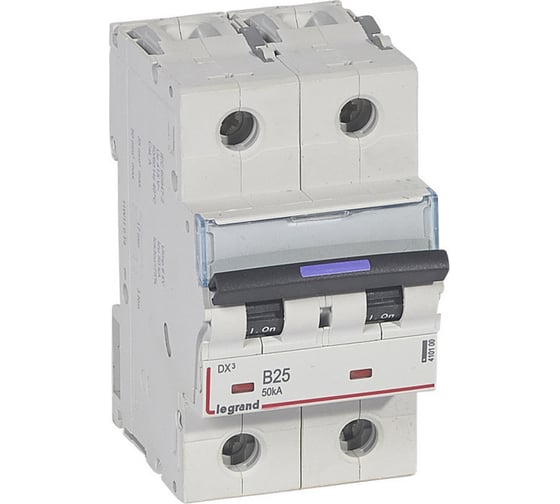 Автоматический выключатель Legrand DX³ 50кА 25А 2п B 410100