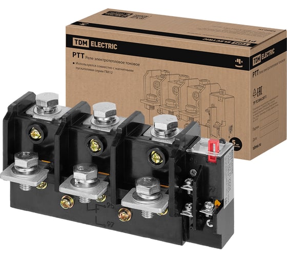 Реле электротепловое токовое TDM ELECTRIC РТТ-327 П УХЛ4 220А (180,0 - 220,0)А SQ0741-0010