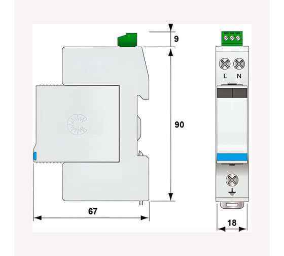 Устройства защиты от импульсных перенапряжений Citel тип 3 DS215S-230/G 451731