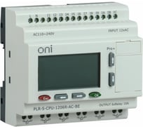Логическое реле ONI PLR-S. CPU1206(R) 220В AC с экраном PLR-S-CPU-1206R-AC-BE