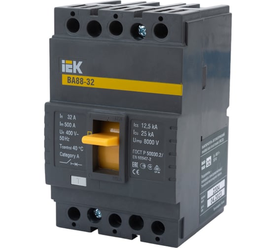Автоматический выключатель IEK ВА88-32 3Р 32А 25кА SVA10-3-0032