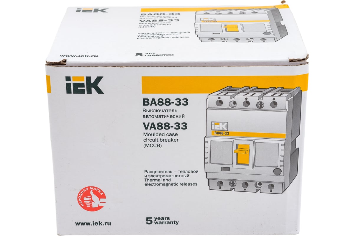 Автоматический выключатель IEK ВА88-33 3Р 125А 35кА SVA20-3-0125 .