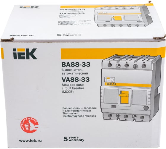 Автоматический выключатель IEK ВА88-33 3Р 125А 35кА SVA20-3-0125